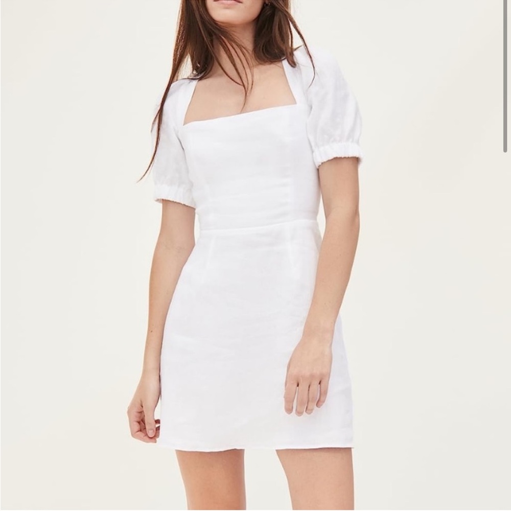 Reformation White Mini Dress
